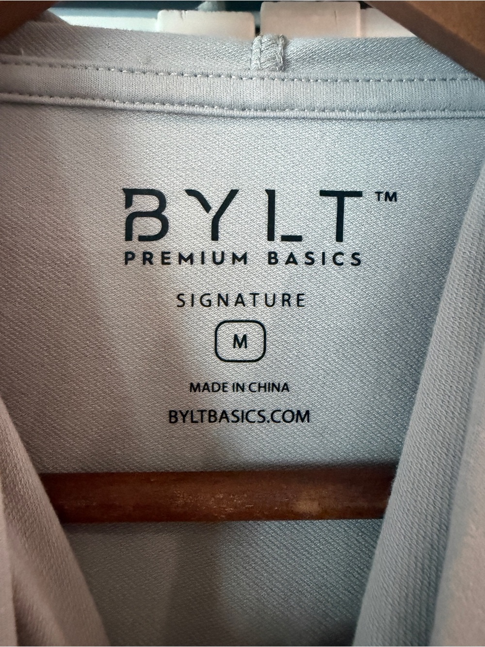 BYLT Premium Basics Men's Long Sleeve Performance Drop-Cut Hoodie - Gray Size M - Picture 4 of 7